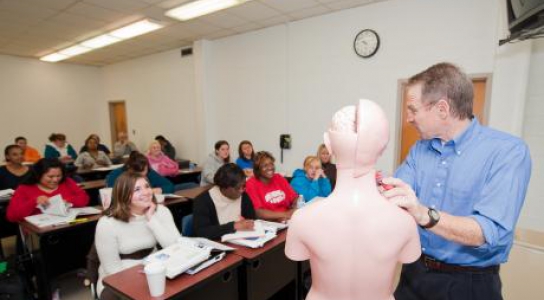 Students in A & P class