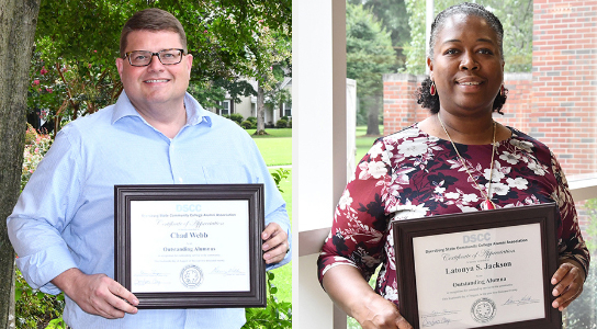 outstanding alumni chad webb and latonya jackson